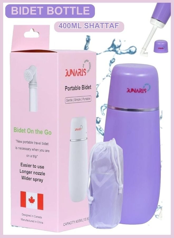 جوناريس زجاجة بيديه كبيرة محمولة للسفر | بخاخ شطاف محمول للسفر | بيديه مانع للتسرب للنظافة الشخصية للمرحاض والحمام | بيديه خفيف الوزن وسهل الحمل - Image 1